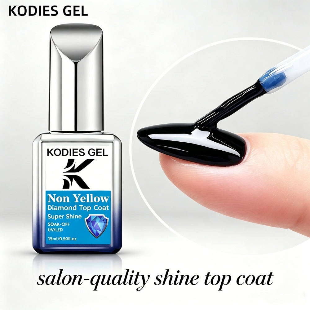 Gel Top Coat - 코디스 젤 논옐로우 탑코트 젤 네일