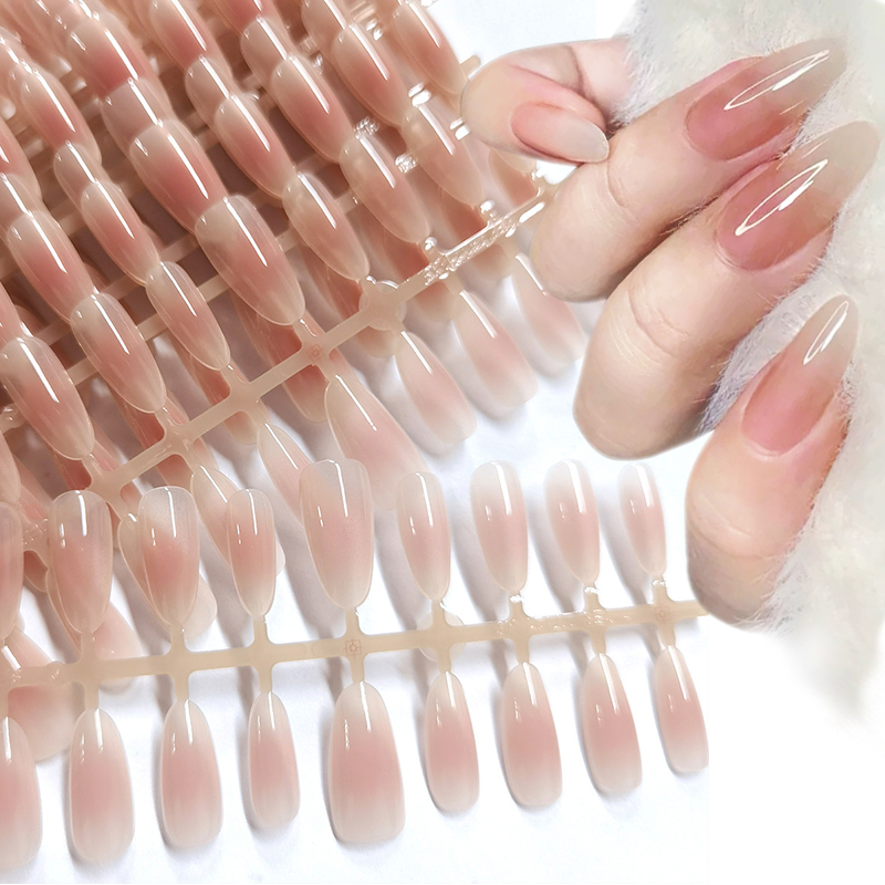Nail Art Xs - 30개 누드 컬러 가짜 손톱 패션
