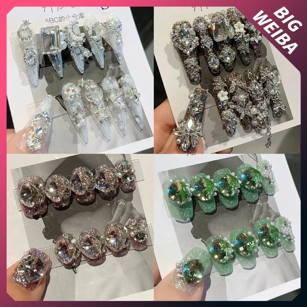 DIY 럭셔리 코트 반짝이는 다채로운 라인석 수제 프레 - Nail Art Xs 리뷰 및 가격