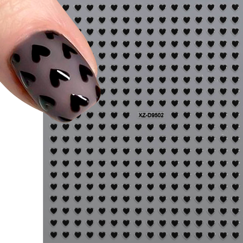 8개입 3D 2mm 하트 네일 스티커 8색 작은 점 하 - Nail Art Valentine 리뷰 및 가격