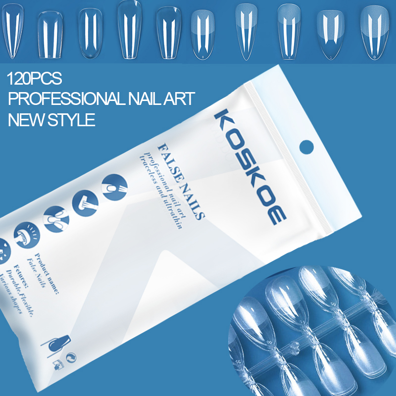 120pcs 아크릴 네일 팁에 거짓 손톱 프레스 관 인 - Nail Art Xs 리뷰 및 가격