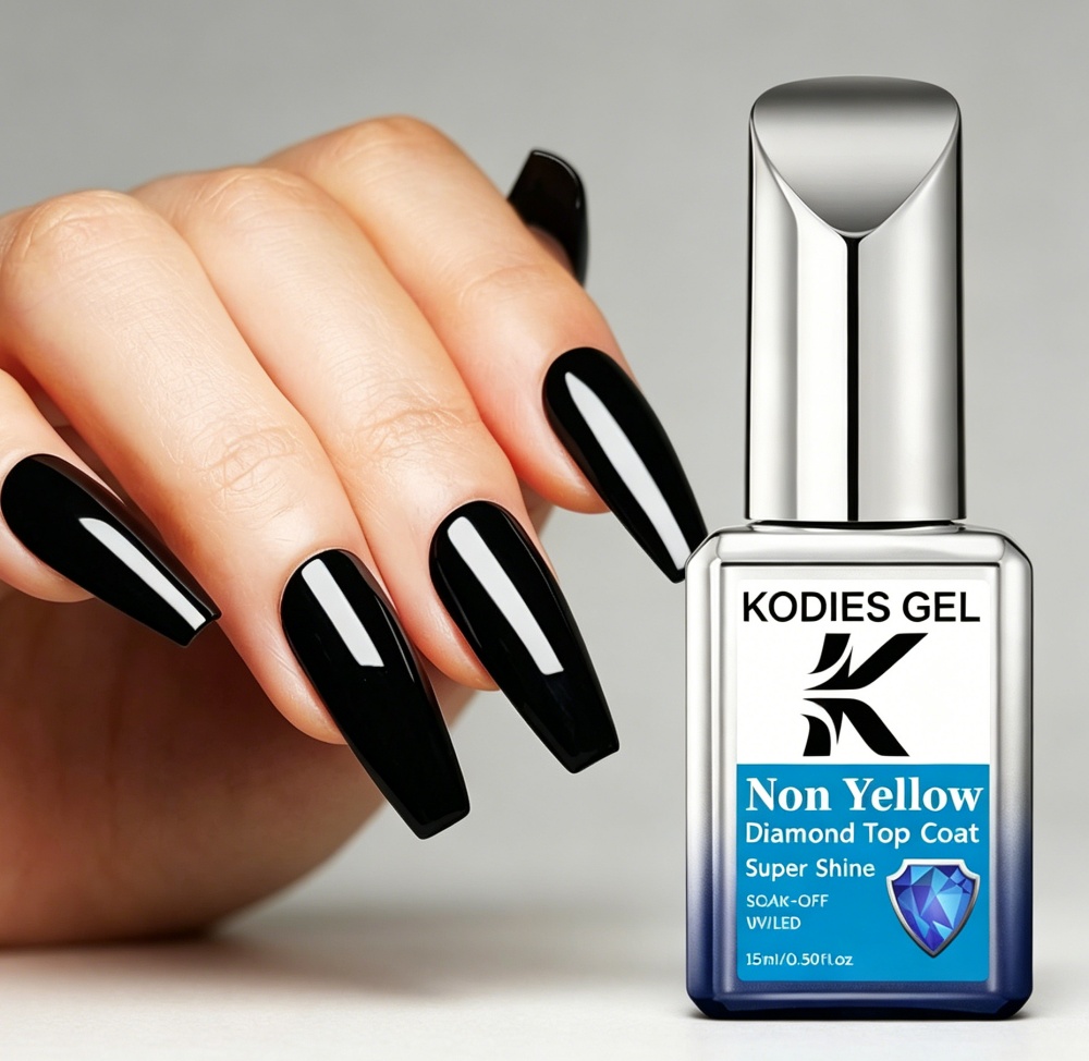 코디스 젤 논옐로우 탑코트 젤 네일 폴리쉬 다이아몬드  - Gel Top Coat 리뷰 및 가격