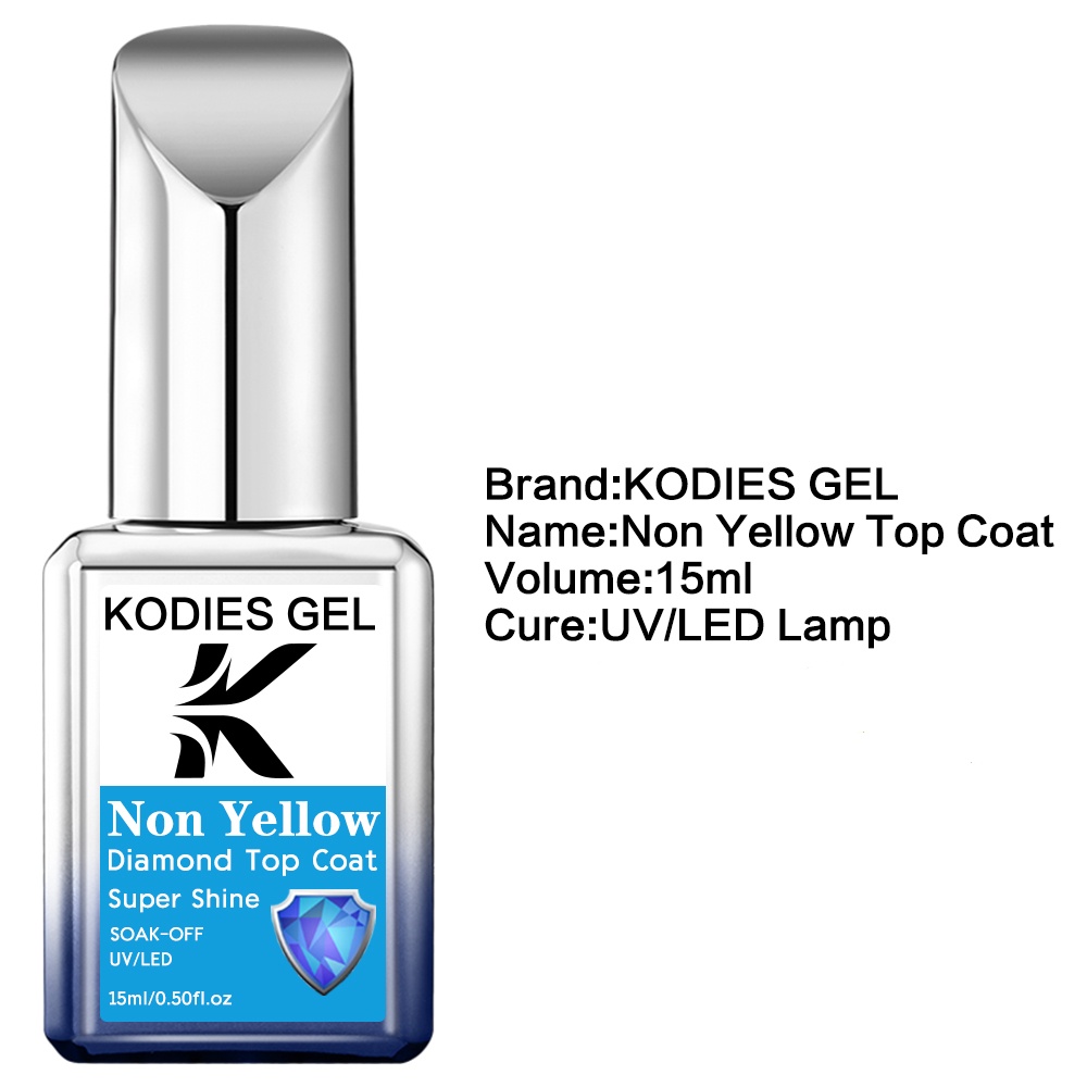 코디스 젤 논옐로우 탑코트 젤 네일 폴리쉬 다이아몬드  - Gel Top Coat 리뷰 및 가격