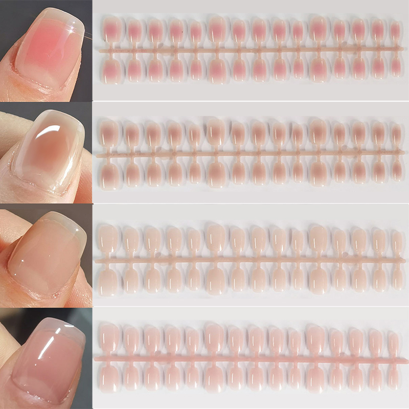 그라디언트 가짜 손톱, 프렌치 블러시 누드 네일, 방수 - Nail Art Xs 리뷰 및 가격