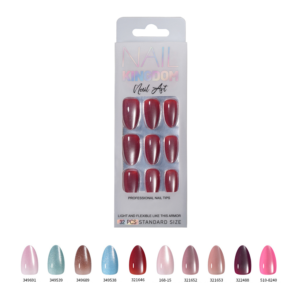 VITAGWX 32개 프레스온 네일 아몬드 네일 팁 페 - Nail Art Cat Eye 리뷰 및 가격