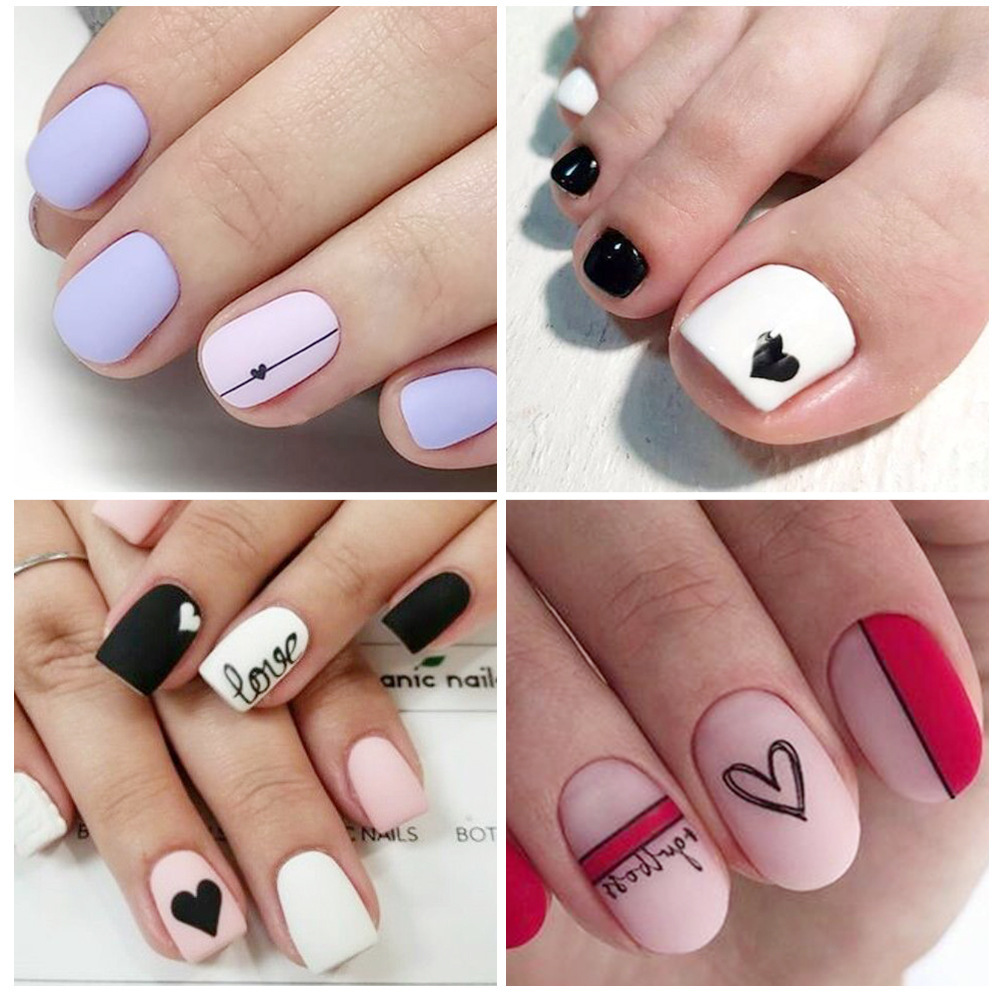 네일 아트 데칼 러브 하트 편지 메시지 발렌타인 데이  - Nail Art Valentine 리뷰 및 가격
