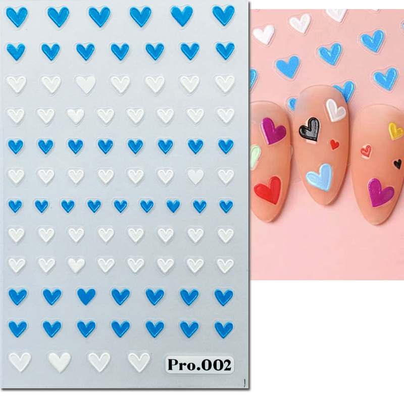 5d 엠보싱 네일 아트 스티커, 발렌타인 데이, 레드, - Nail Art Valentine 리뷰 및 가격