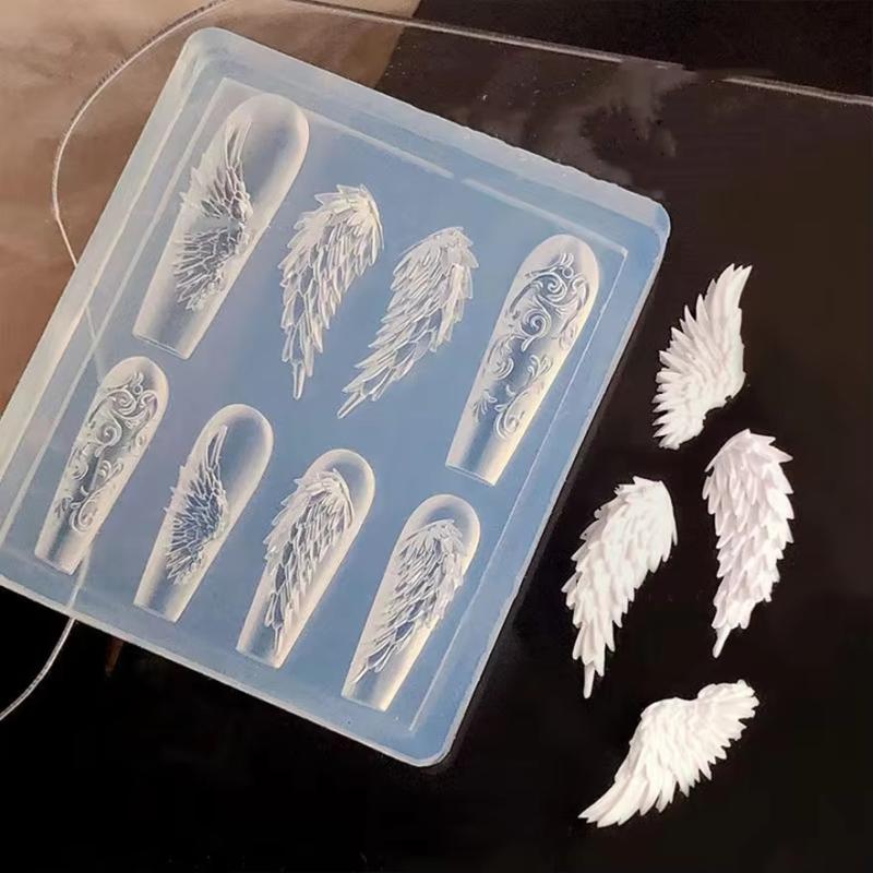 Z. 1개 귀여운 나비 날개 실리콘 네일 몰드 재사용  - Nail Art Zone 리뷰 및 가격