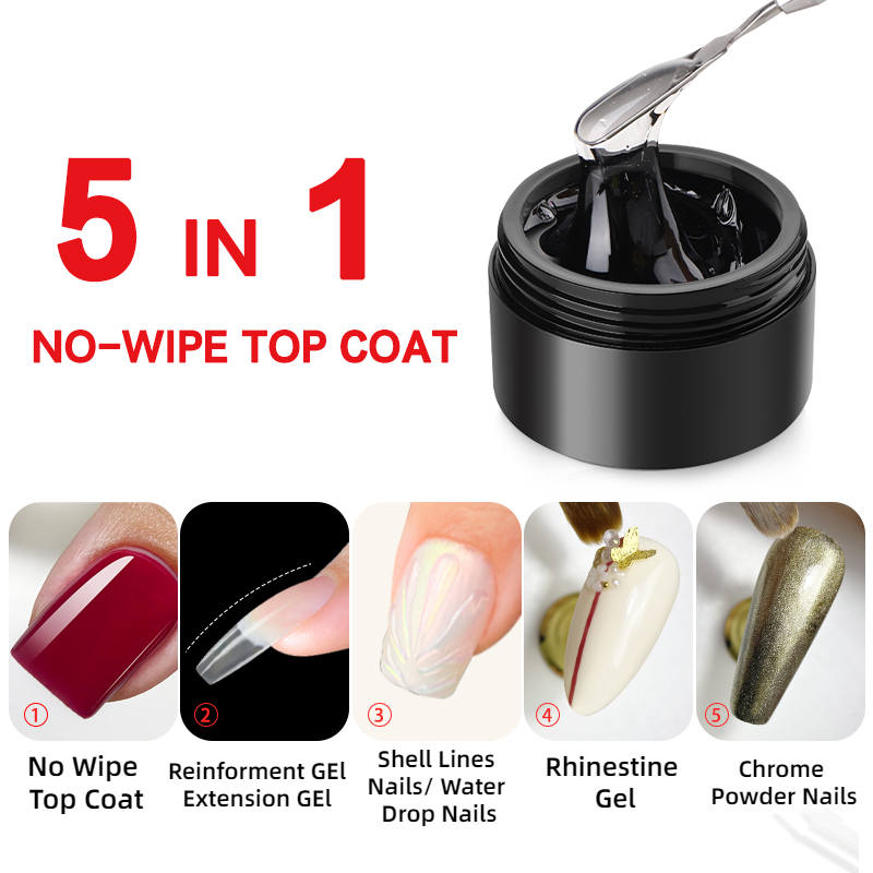 MSHARE 3D 탑 코트 젤 50ml 5 IN 1 라 - Gel Top Coat 리뷰 및 가격