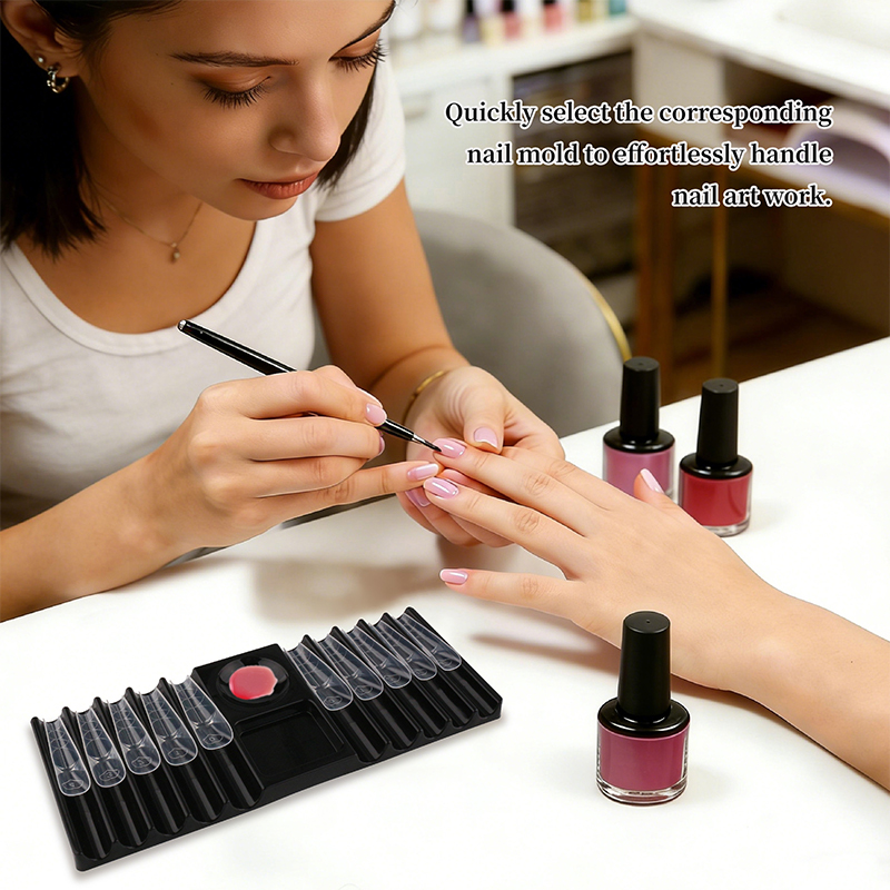 네일 아트 펜 홀더 네일 연장 몰드 트레이 듀얼 존 글 - Nail Art Zone 리뷰 및 가격
