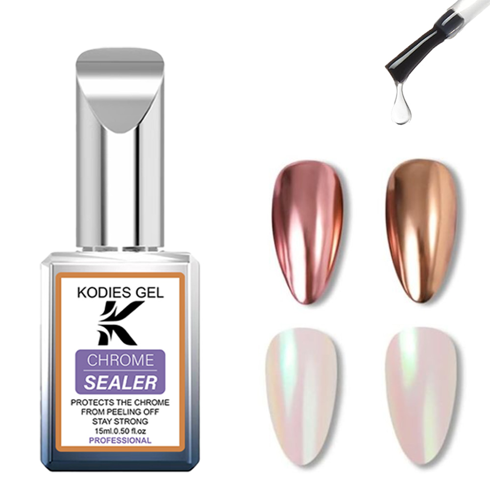 코디스 젤 크롬 탑코트 노 와이프 젤 네일 폴리쉬 실러 - Gel Top Coat 리뷰 및 가격