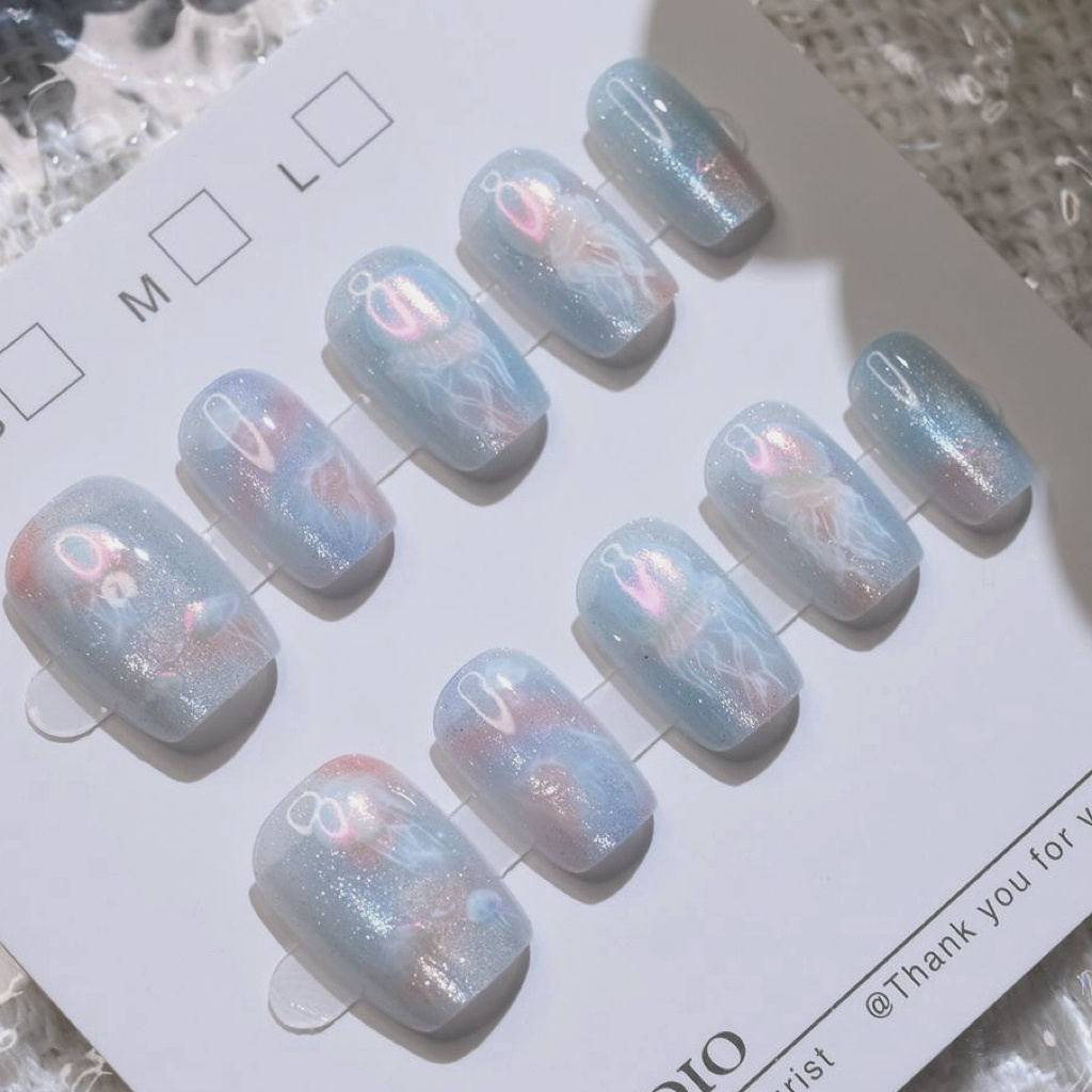 10개 여성용 컬러 드리미 해파리 새 핸드메이드 캣아이 - Nail Art Cat Eye 리뷰 및 가격