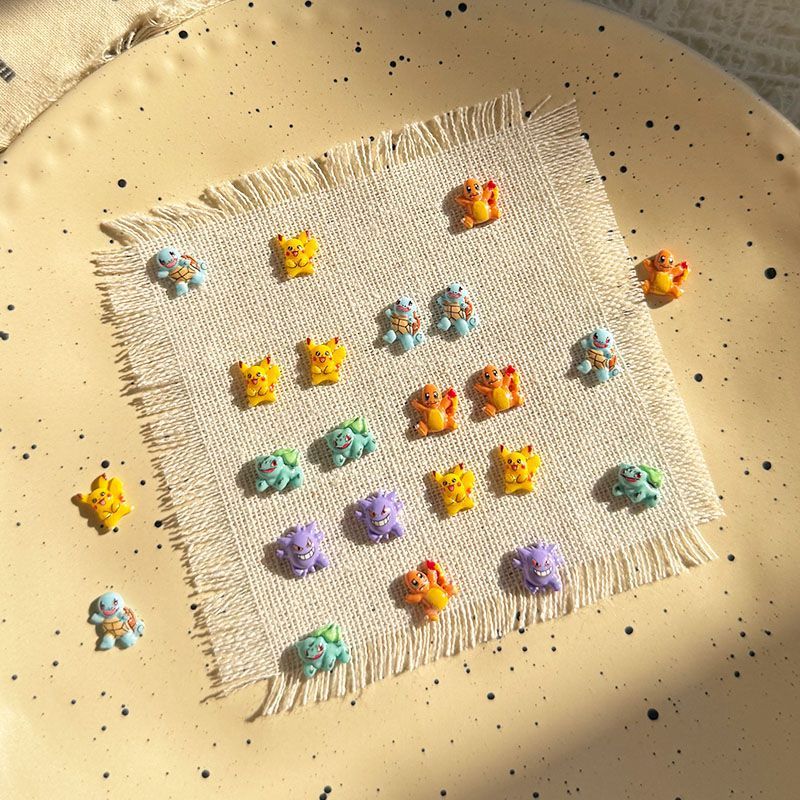 포켓몬 네일 아트 액세서리, 귀여운 미니 3D 꼬부기와 - Nail Art Design 리뷰 및 가격