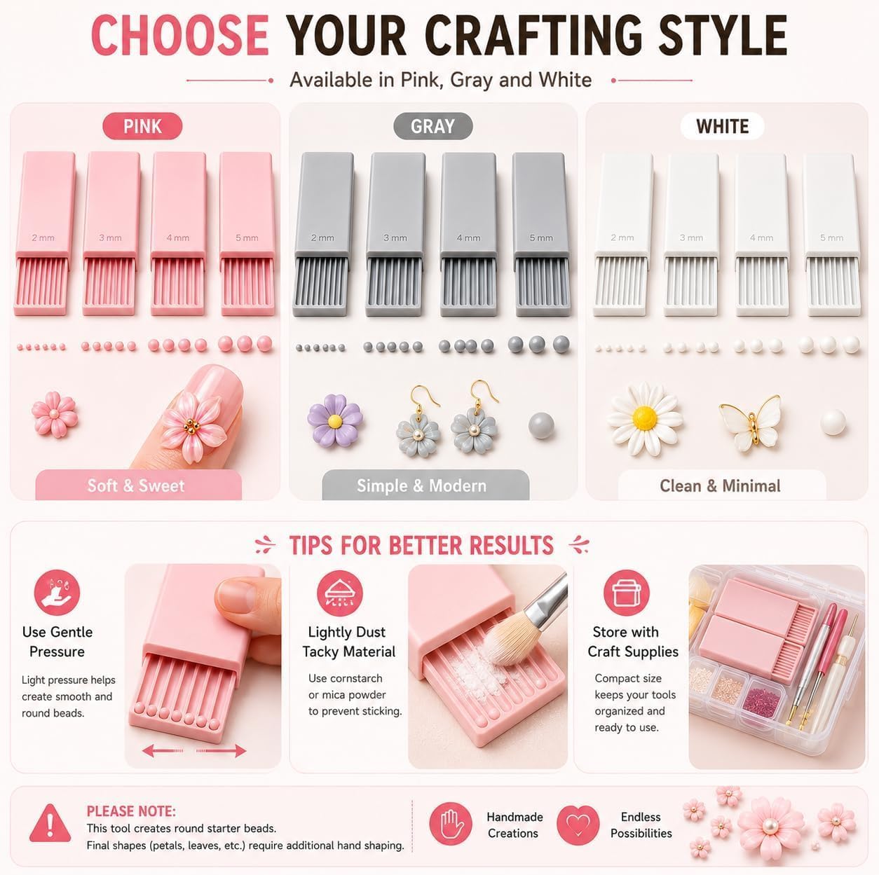 4개입 3D 프린트 클레이 젤 볼 메이커 도구, 3D  - Nail Art Design 리뷰 및 가격