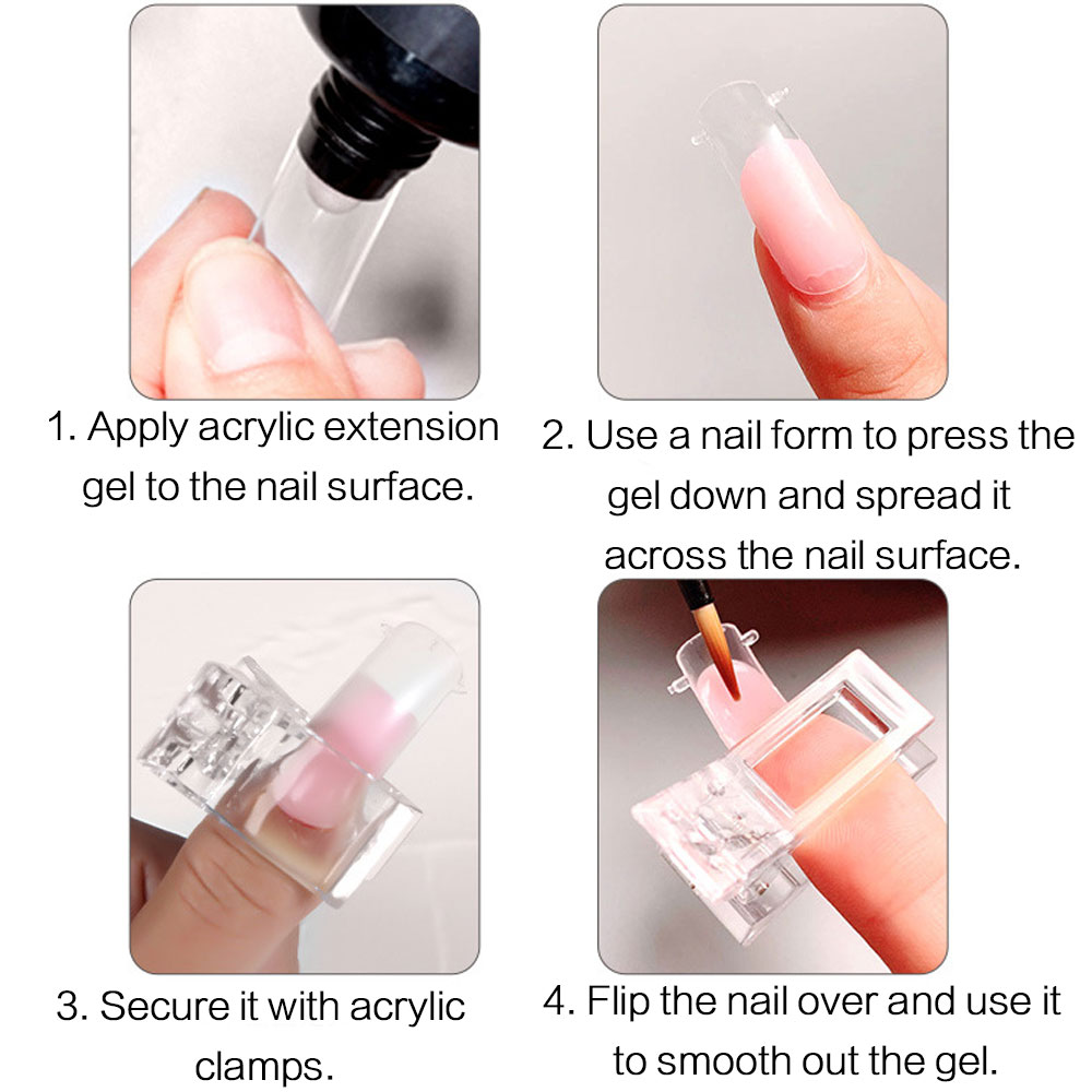 5개입 플렉시블 소프트 폴리젤 네일 팁 듀얼 폼 퀵 빌 - Nail Art Design 리뷰 및 가격