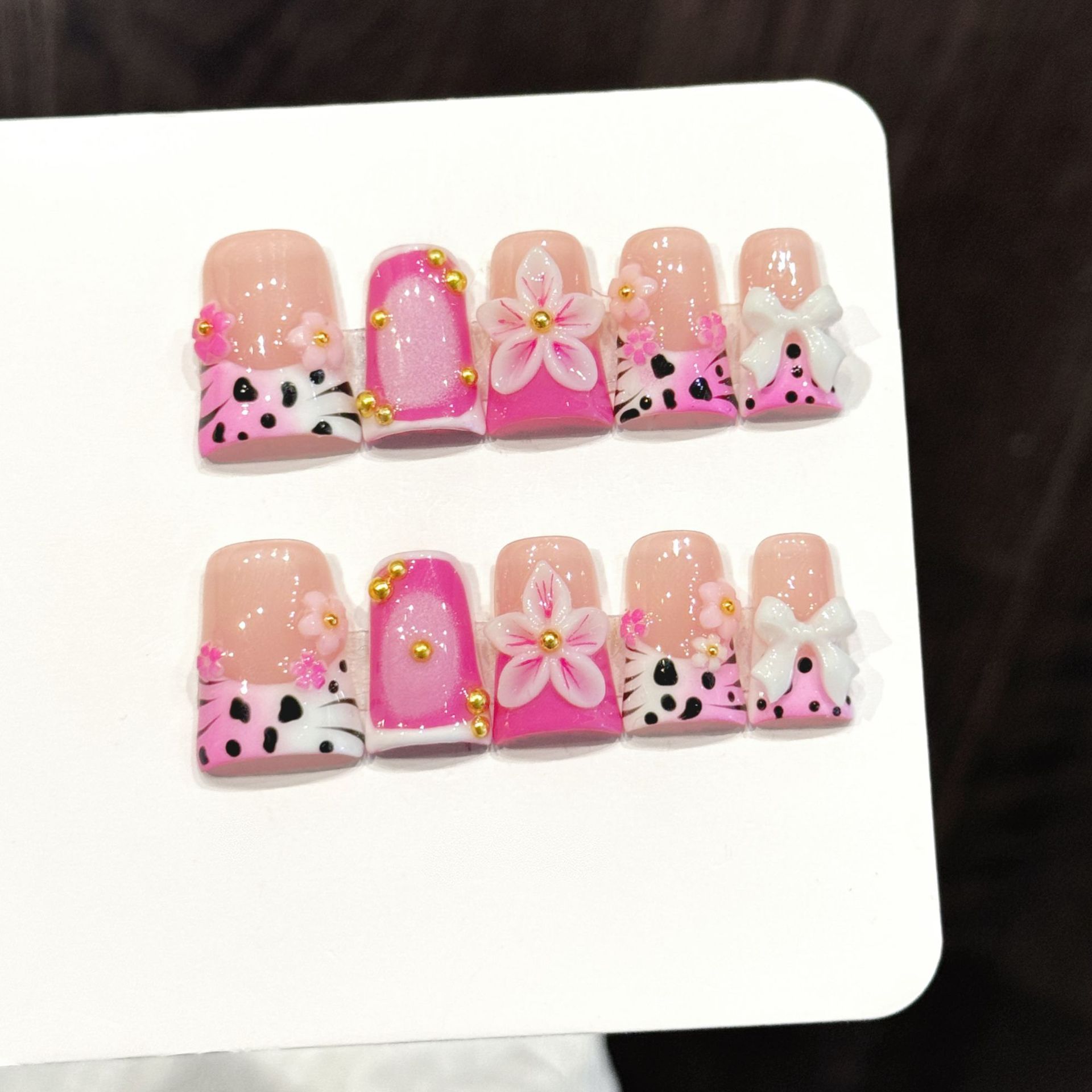 10개입 오션 스타일 가짜 손톱 덕빌 프레스온 네일 세 - Nail Art Design 리뷰 및 가격